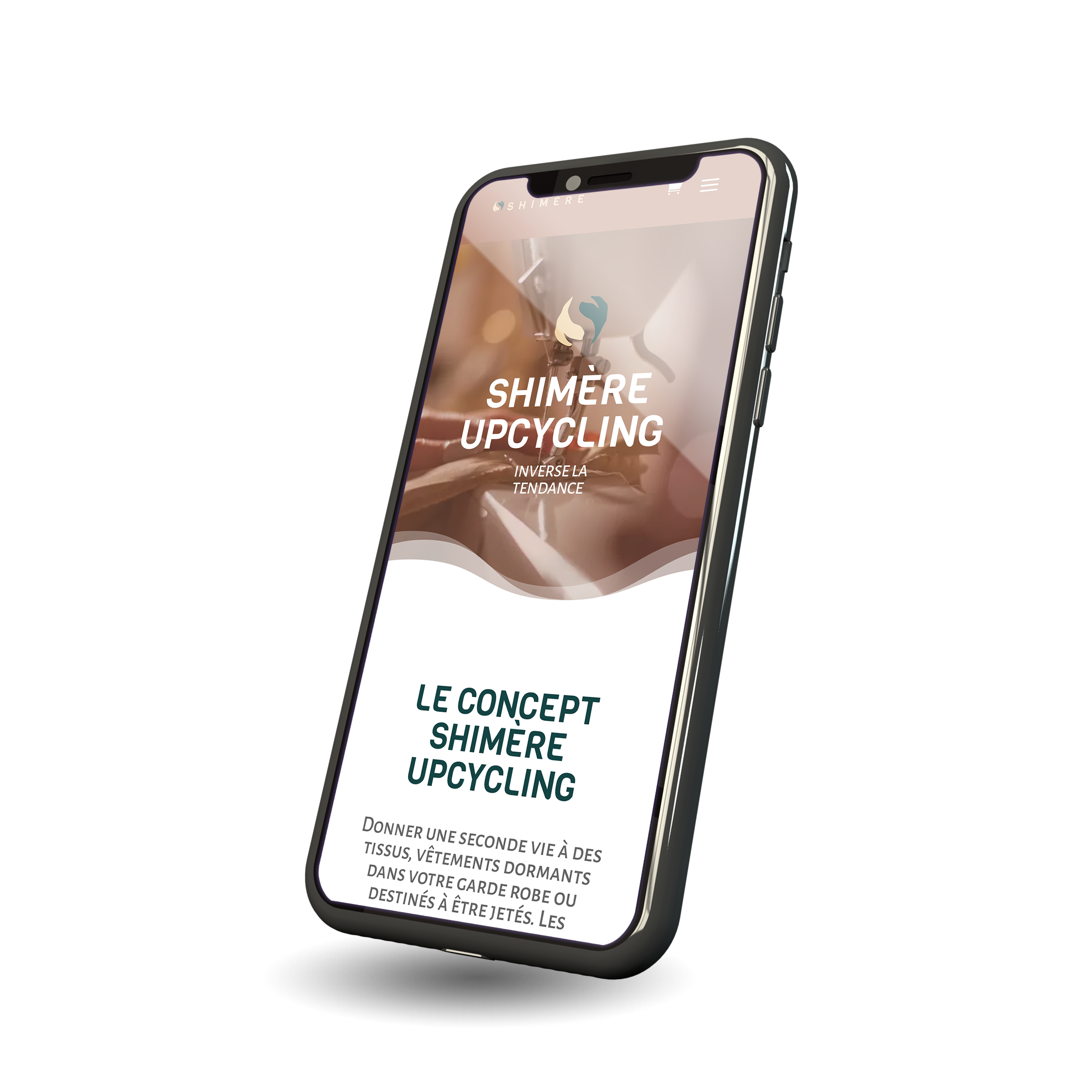 version mobile du site shimere