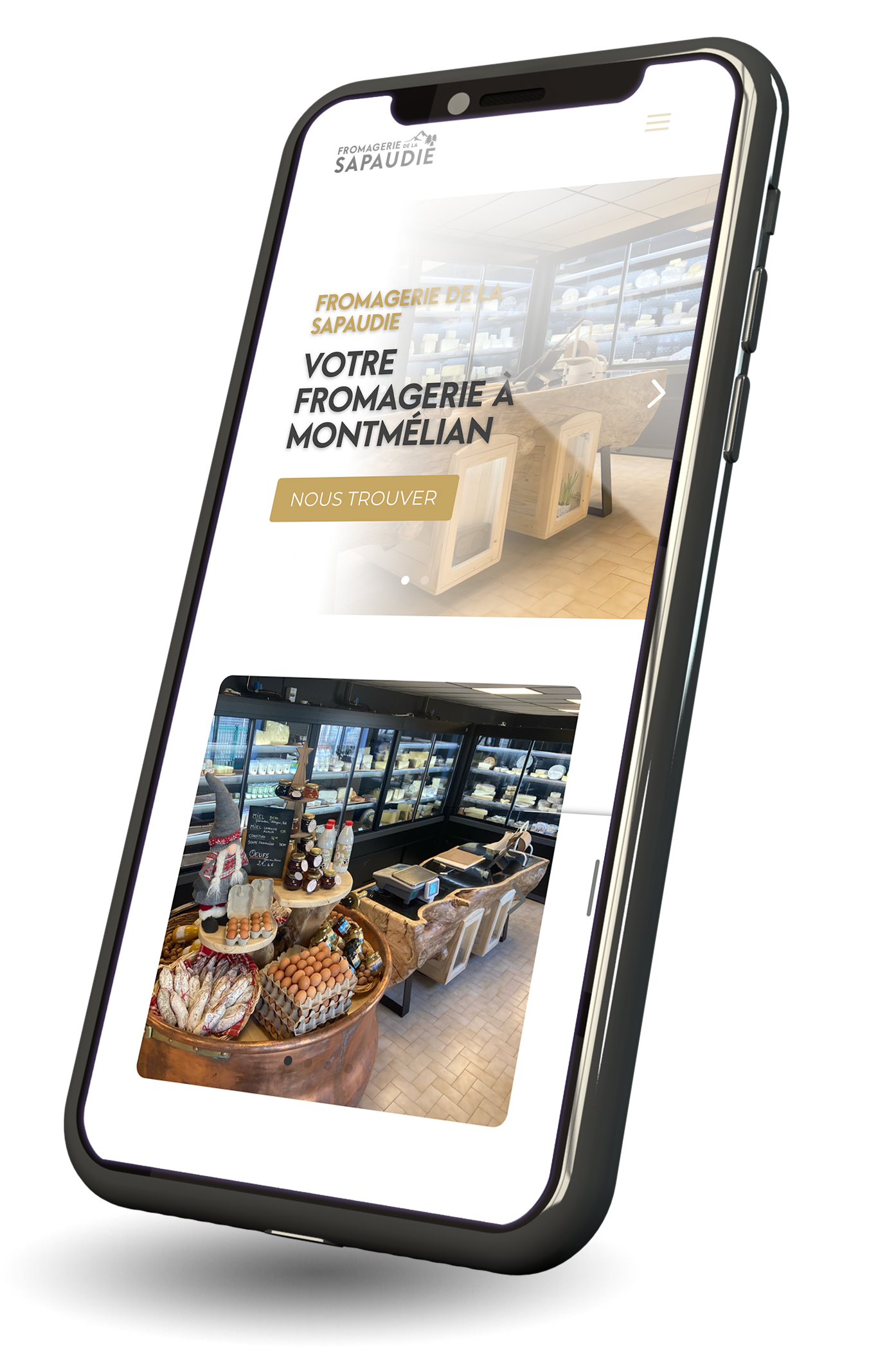 Fromagerie de la sapaudie - creation de site vitrine