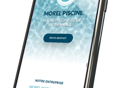 Morel piscine - cfeation logo - creation site internet - charte graphique