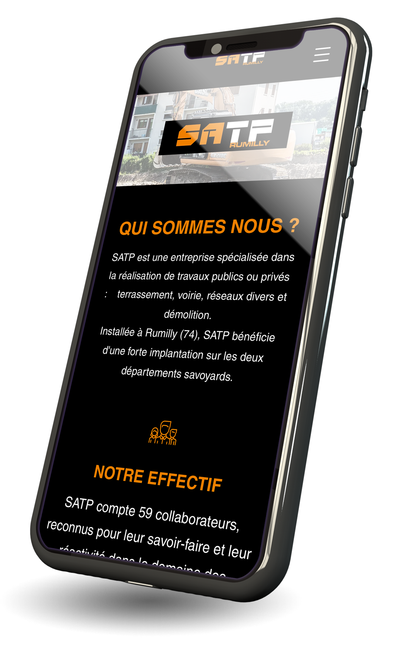 satp creation supports graphique flyer carte de visite et site internet