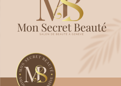 mon secret beauté - creation de logo et site internet - salon de beauté à genève