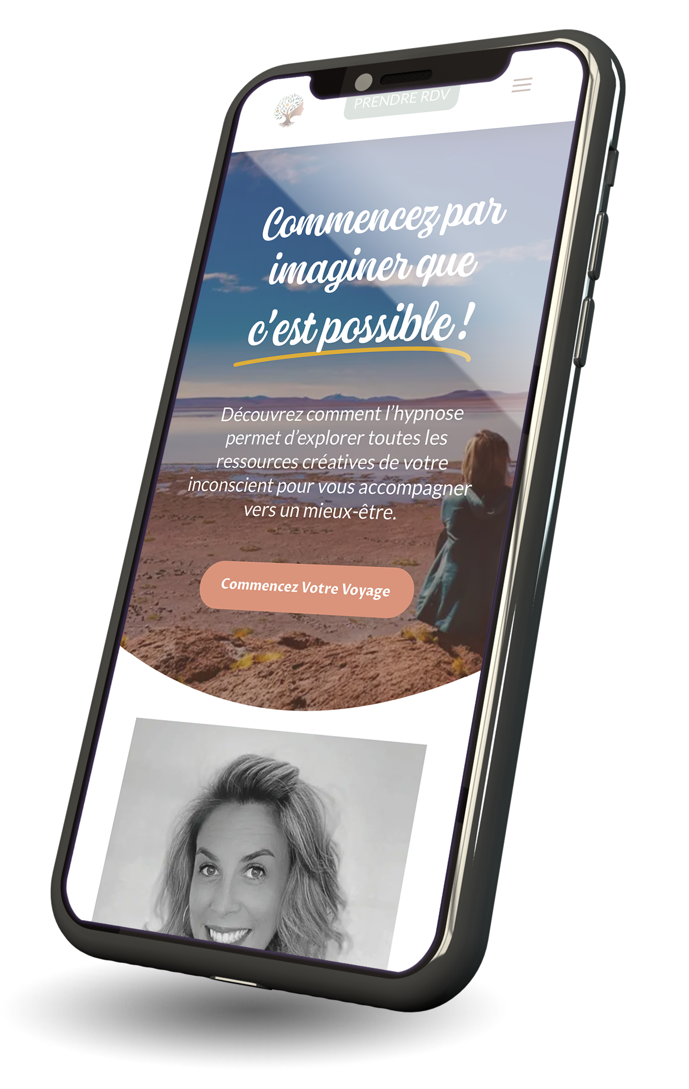 Commencez par imaginer - creation de site internet et logo - Anne bechet