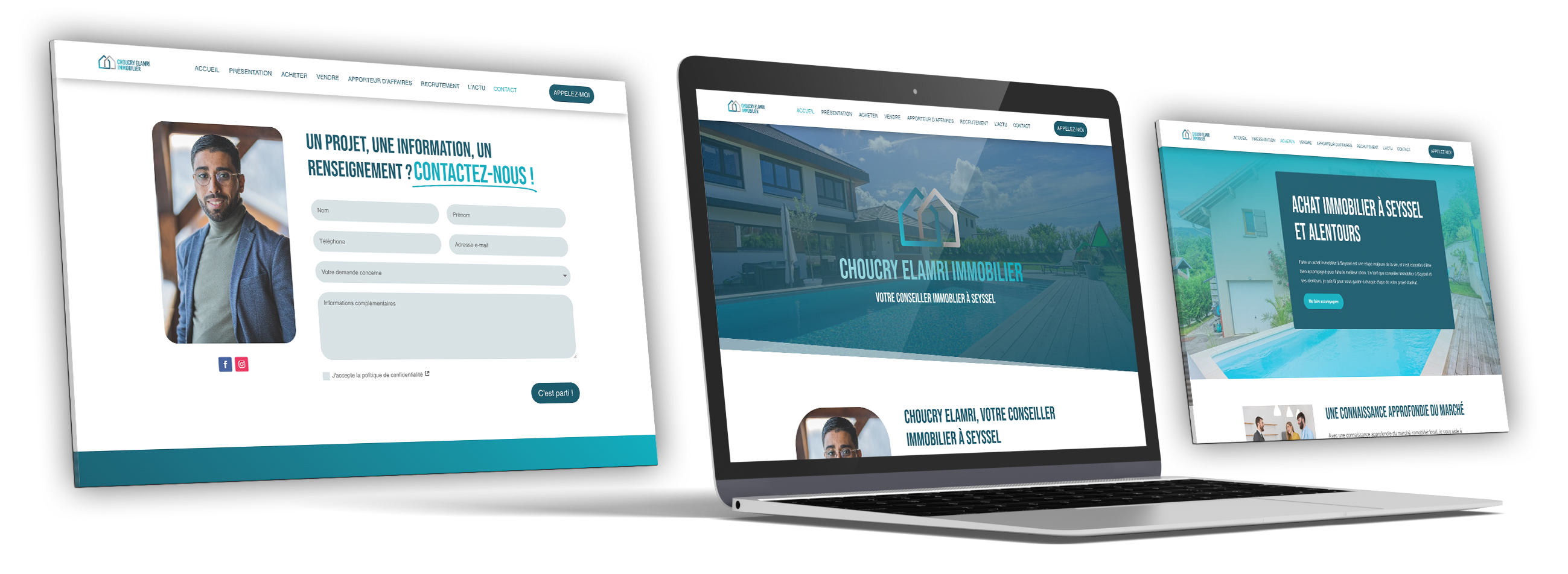 choucry elamry - conseiller immobilier à seyssel - creation site internet version mobile