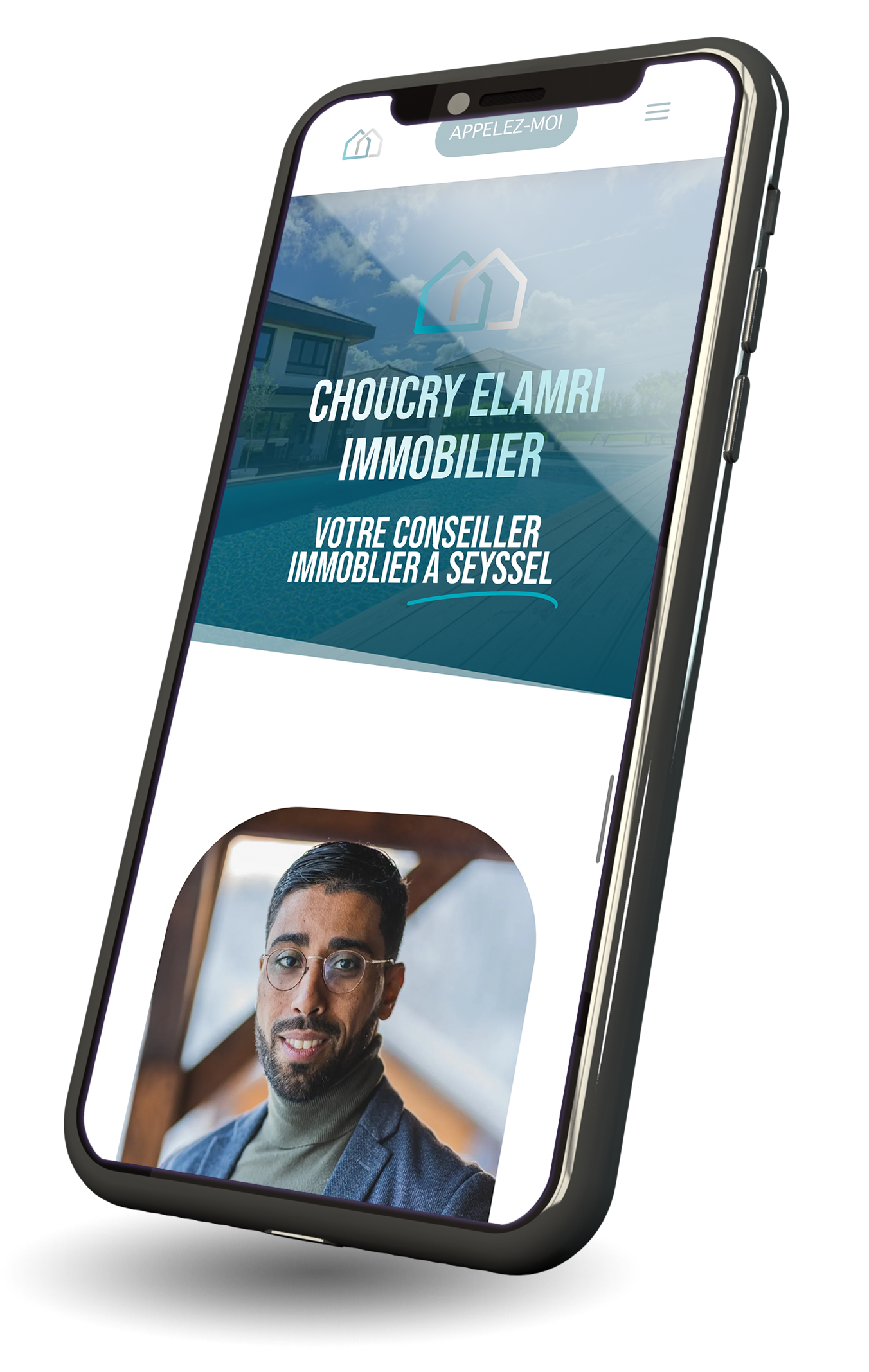 choucry elamry - conseiller immobilier à seyssel - creation site internet version mobile