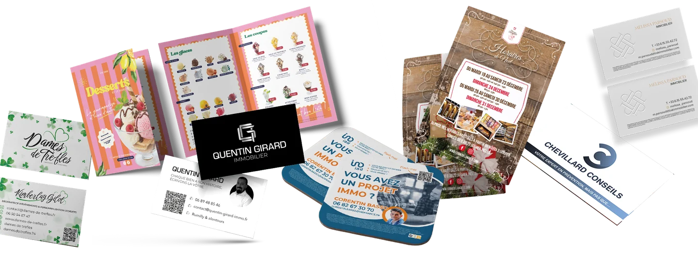 graphiste freelance creation de carte de viste à rumilly