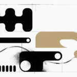 Composition éditoriale évoquant la structure de la typographie d'une marque